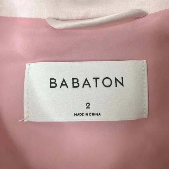 Aritzia Babaton Women's Shacket Joan Shirt Jacket Oversized Tweed Pink Plaid - Picture 9 of 16